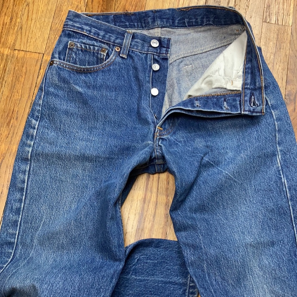 Vintage Stonewash Levi 501’s Buttonfly